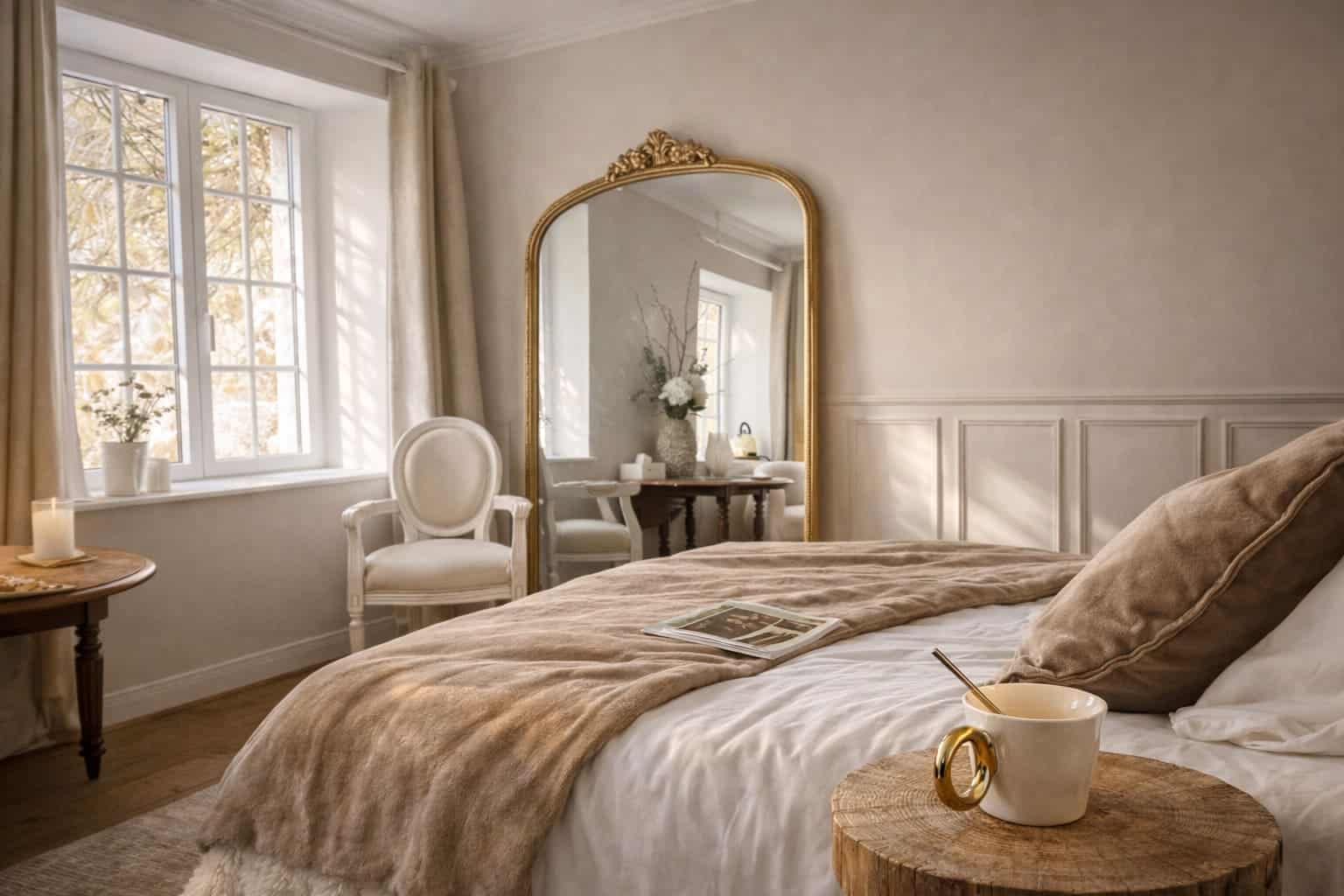 vue lit chambre belle ile